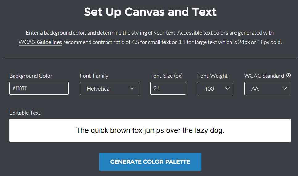 Screenshot of Color Safe Web Palette